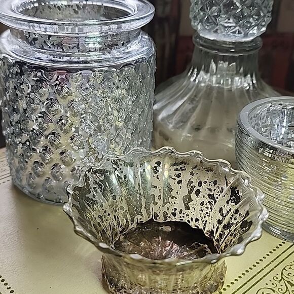 Pottery Barn Candlestick Included In Set Of 5 Heights/Textures #4D Holiday Glow - Picture 4 of 8